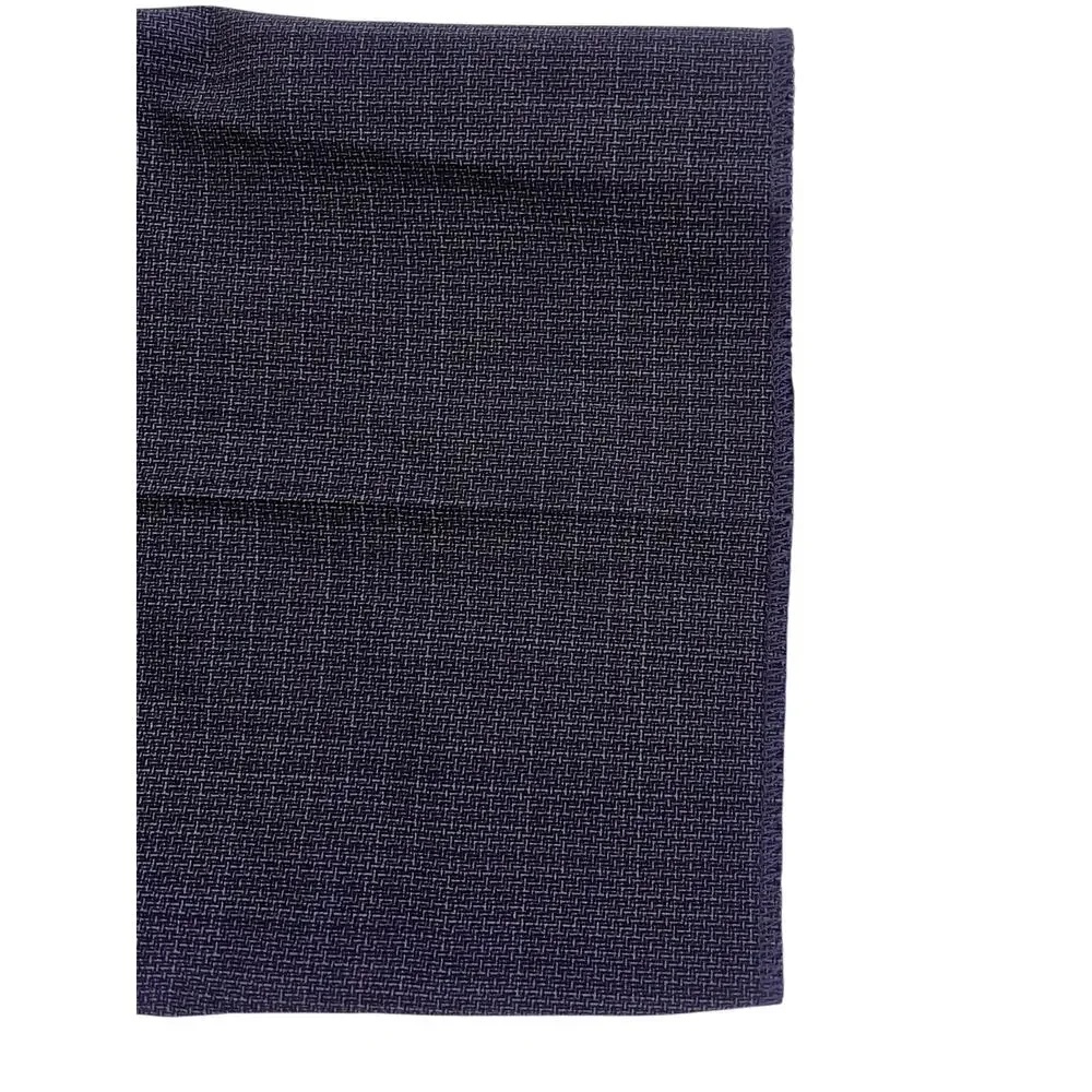 Ted Baker Karl Slim Fit 100% Wool Dress Pants, Micro Plaid Blue | 33 Short Unhem - Picture 10 of 14